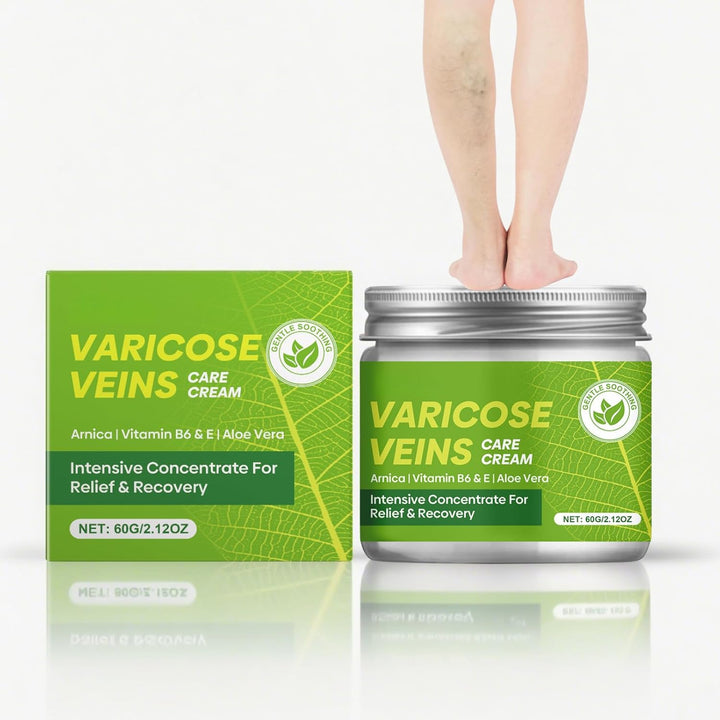Vari/Cose Veins Cream for Legs - Vari/Cose Veins Leg Care Cream with Vitamin E & Aloe - Reduces Leg Discomfort - Fast-Absorbing, Non-Greasy - 60G