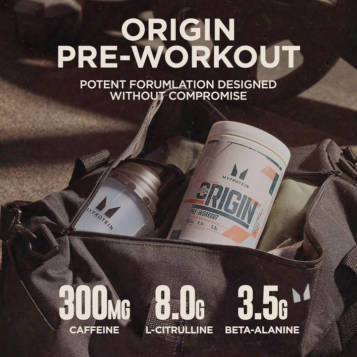Origin Pre-Workout Power with Beta Alanine and Caffeine, Orange and Mango, 600 G