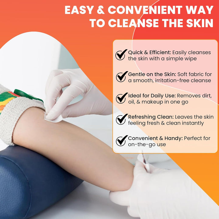 Multi-Purpose 75% Isopropyl Alcohol Wipes for Cleaning & Disinfecting (Large Size)