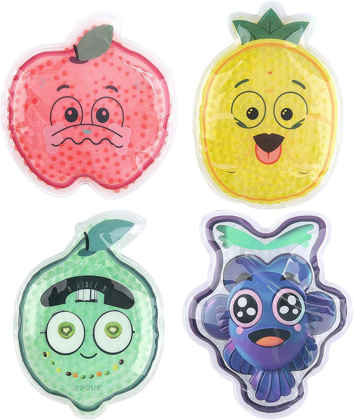 Reusable Ice Packs | Cartoon Kids Ice Packs | Forehead Soothing Pad Sheet for Hip Knee Elbow Ankle Neck Shoulder Back Foot Camping Hiking