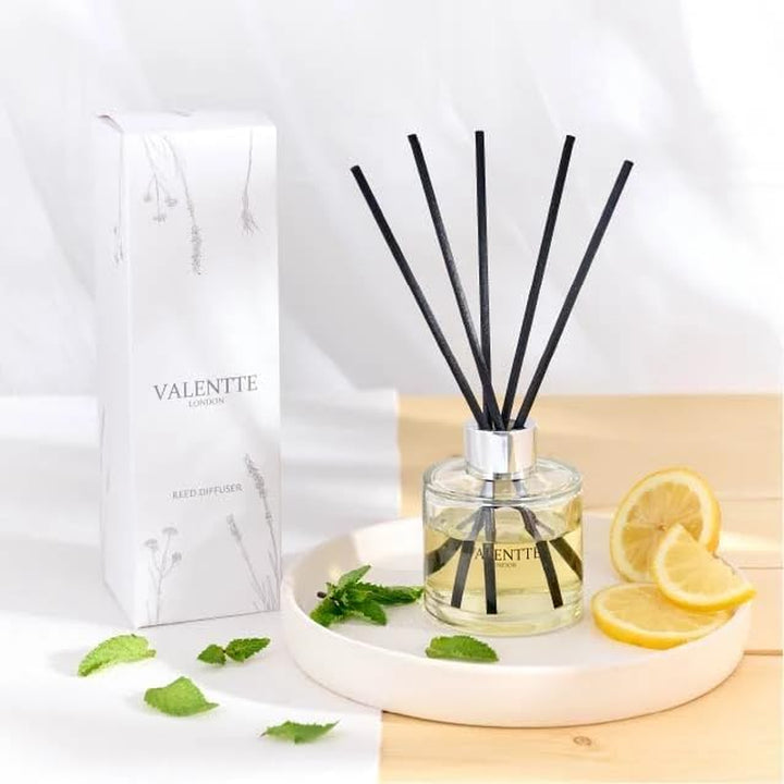 Reed Diffuser - Lemongrass & Rosemary Scent | Essential Oil Aroma for Home | 100 Ml