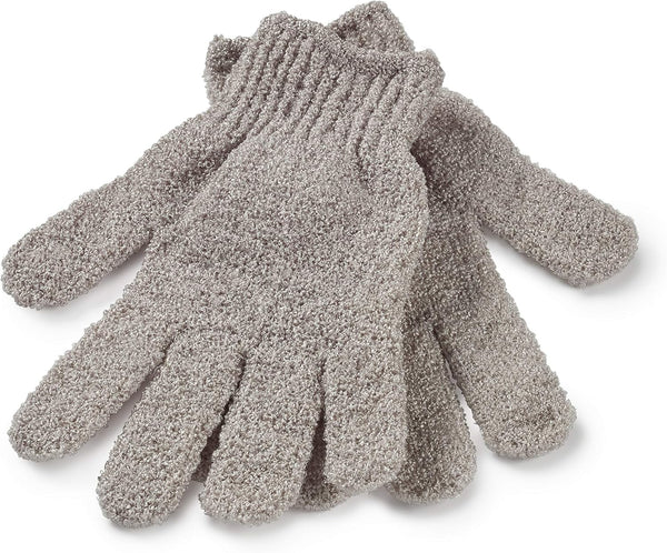 Exfoliating Gloves, Shower Bath Spa, Cleansing, Washing, Exfoliating Wash Mitt, Loofah, Good for Circulation, Cellulite, Ingrown Hair and Dry Dead Skin Removal, Self-Tan Application, One Size