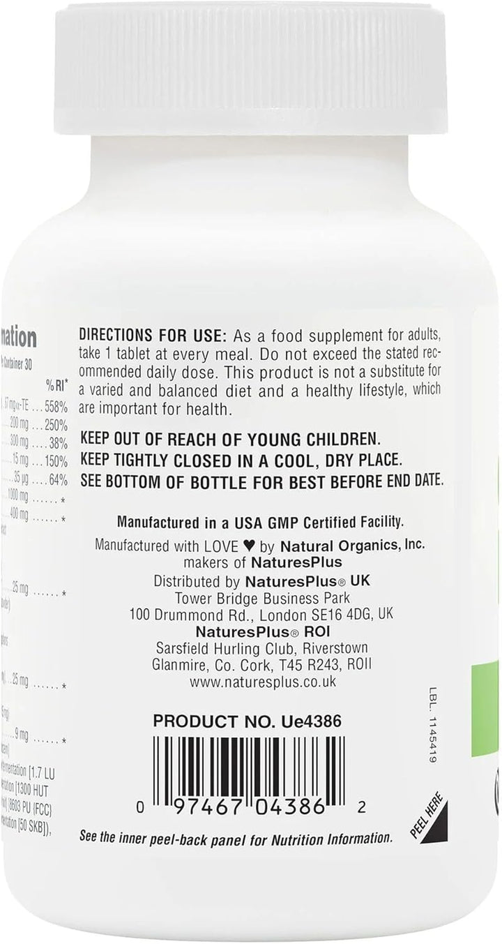 GI Nutra Total Digestive Wellness - Probiotics Supplement with Prebiotics, Enzymes, Glutamine, Calcium - Vegetarian, Gluten Free - 90 Tablets