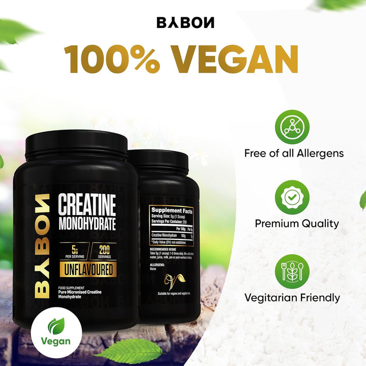 Powder 1Kg/1000G - 200 Servings - Soluble 200 Fine Mesh Creatine Supplement - Weight Training Sports Food Supplement