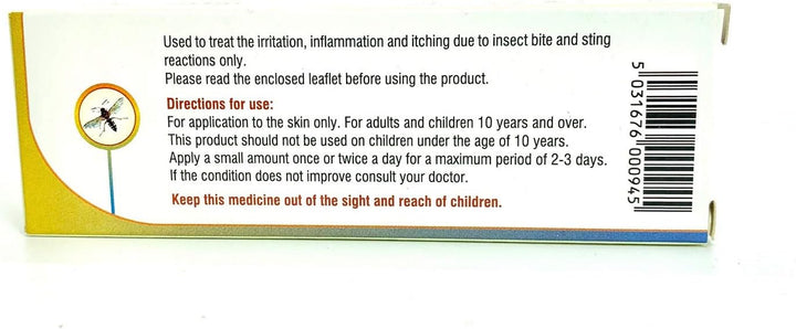 5 X  10G Bite and Sting Relief 1% Cream