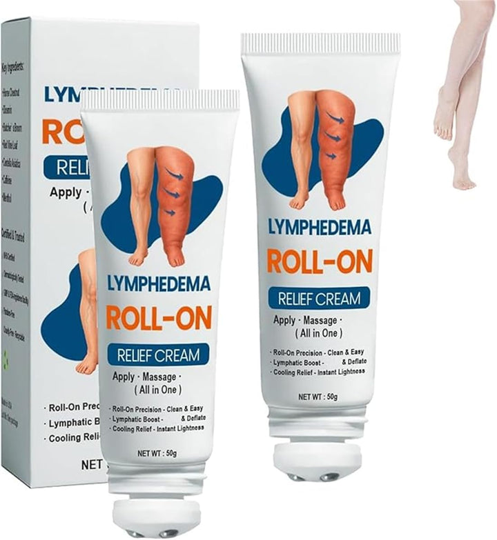 Kubozn Roll-On Cream – Leg Care Herbal Cream, Lymphatic Drainage & Swelling Relief, Leg Swelling Relief Roll-On, Edema Relief for Legs and Feet, Suitable for All Skin Types (3)