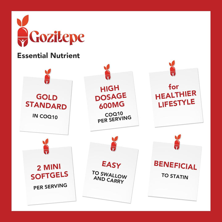 Liposomal Coq10 Ubiquinol 600Mg, 60 Mini Softgels, High Strength Active Coenzyme Q10, Enhanced Absorption, Premium Quality Formula, 60 Count (Pack of 1)