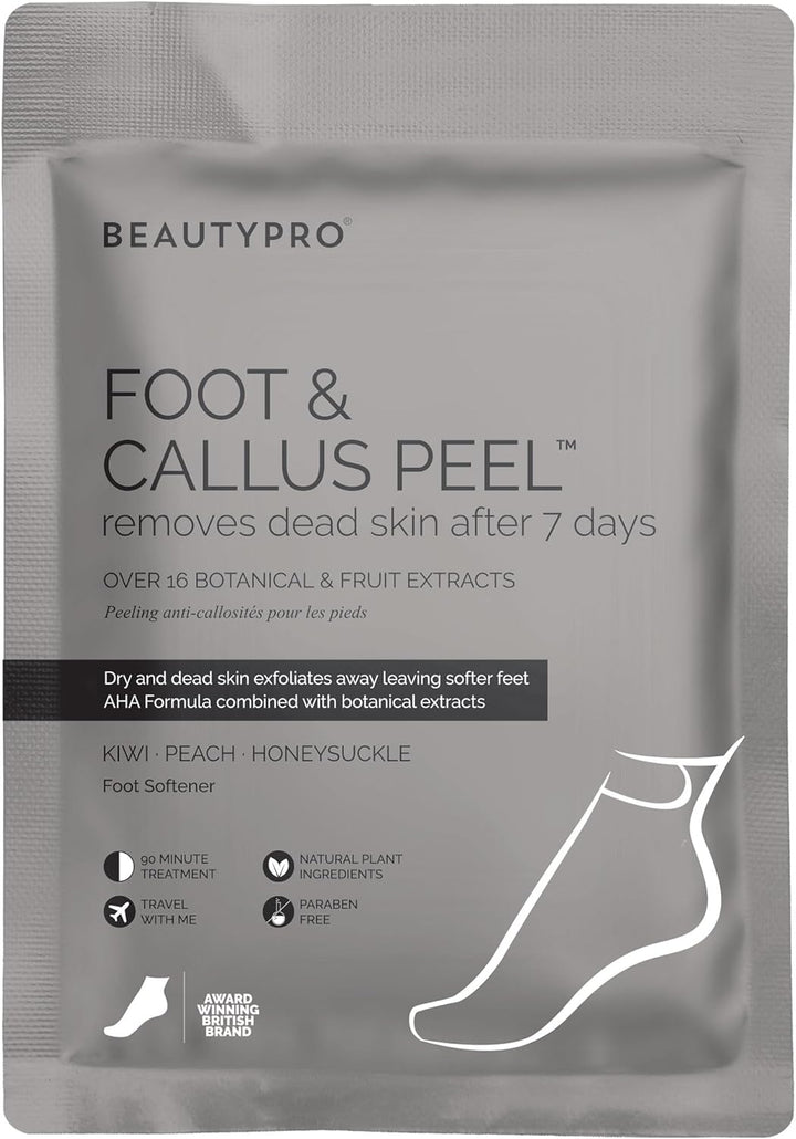 Foot & Callus Peel Mask Exfoliating Socks for Cracked Heels & Dead Skin Vegan Foot Care for Soft, Smooth Feet Multi Award Winning Brand