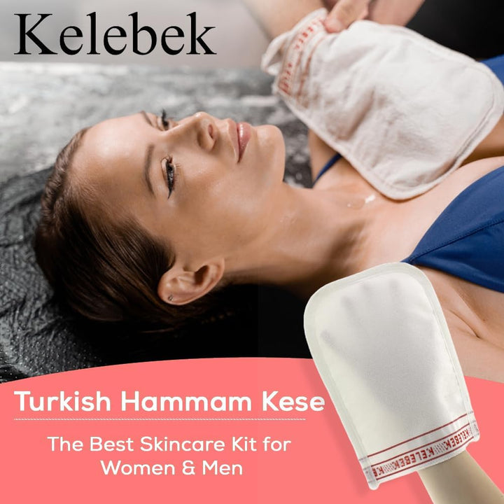 Kese -Turkish Hammam Bath Glove Skin Exfoliating Glove Spa Keses Mitt