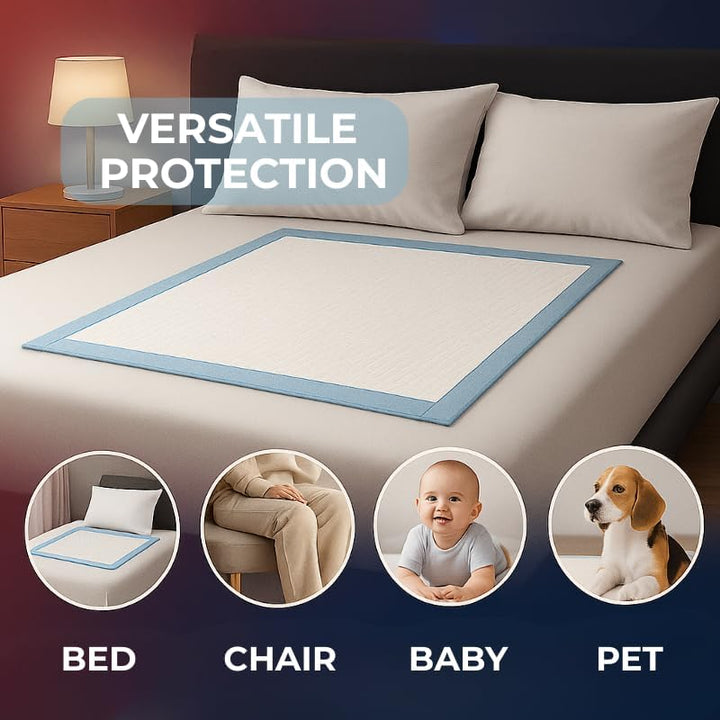 25 X  60 X 60 Cm | Disposable Incontinence Bed Pads | Underpads, Bed Mats, Mattress Protectors, Incontinence Pads| Adults & Elderly, Sofa & Chair for Children, Toddlers Babies