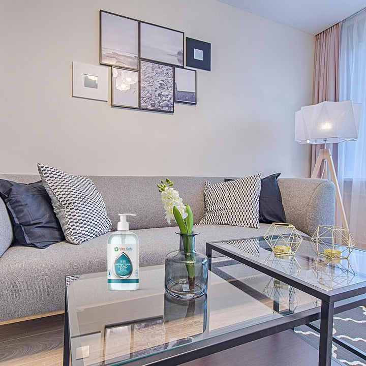 6 X 500Ml Hand Sanitiser 70% Alcohol Gel anti Bacteria Viral Eliminating Formula Gel Alcohol anti Bacterial Formula Pack of 6