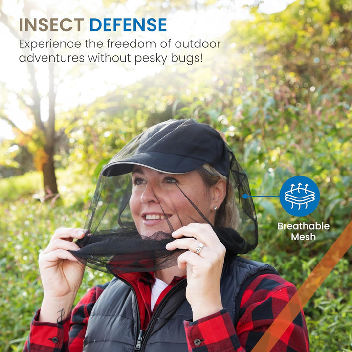 Head Mosquito Net - Insect Repellent, Garden Netting Smidge Insect Repellent, Extra Fine Holes, Insect Netting, Bug Face Shield, Soft Durable Fly Screen, Protection for Insects