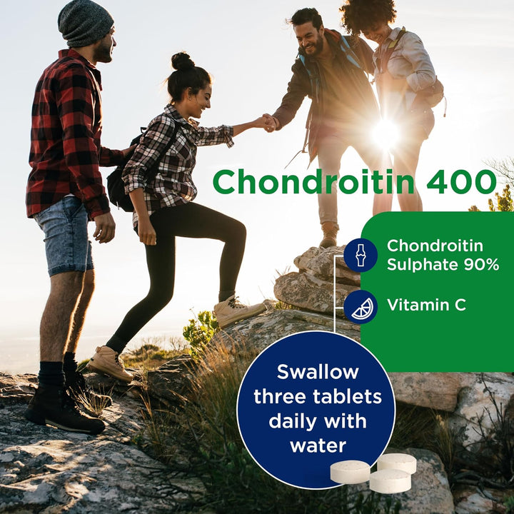 Chondroitin (90 Tablets) | High Strength 90% Grade Chondroitin Sulphate | with Added Vitamin C to Support Healthy Bones and Joints | Gelatin Free