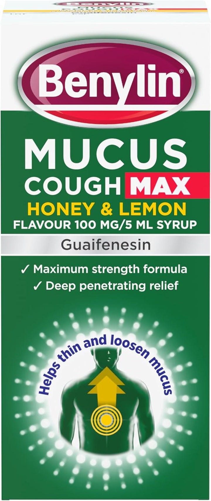 Mucus Cough Max Honey & Lemon Flavour Syrup 150Ml