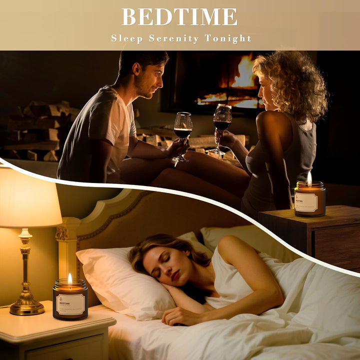 Candles Gifts for Women, 3 Pack 3.5 Oz Scented Candles Set for Positive Energy & Detox & Deep Sleep, Natural Soy Wax Candle Set Long Burning for 90-105 Hrs, Aromatherapy Candle Gift Set