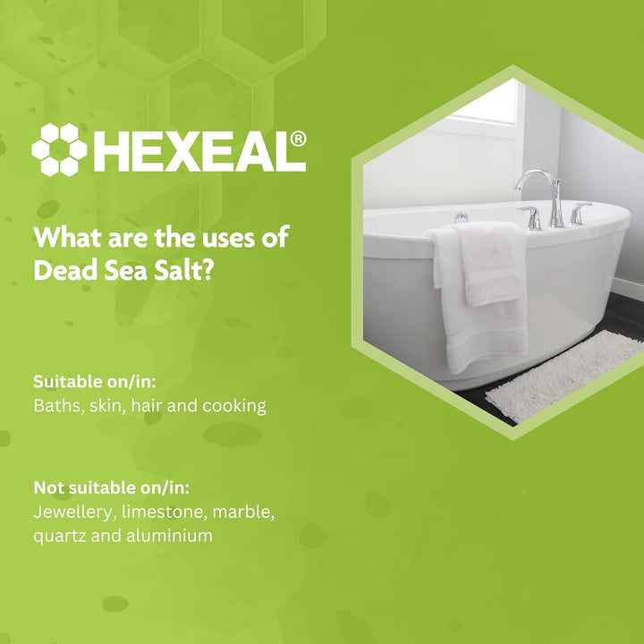 Dead Sea Salt 10Kg – 10Kg Bucket of Food Grade Coarse Dead Sea Salt for Soothing Baths, Beauty & Cosmetics – 100% Natural Salts for Bathing & Relaxation