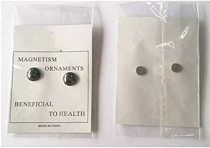 Magnetic Earrings, Magnetic Healthcare Earring Acupoints Weight Loss Massage Relaxation Stimulation Acupuncture Magnetic Field Therapy Ear Nail 1 Pair