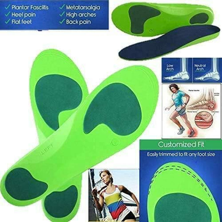 Plantar Fasciitis Orthotic Insoles Arch Support Shoe Boot Inserts Women Men Insole Flat Feet Insert