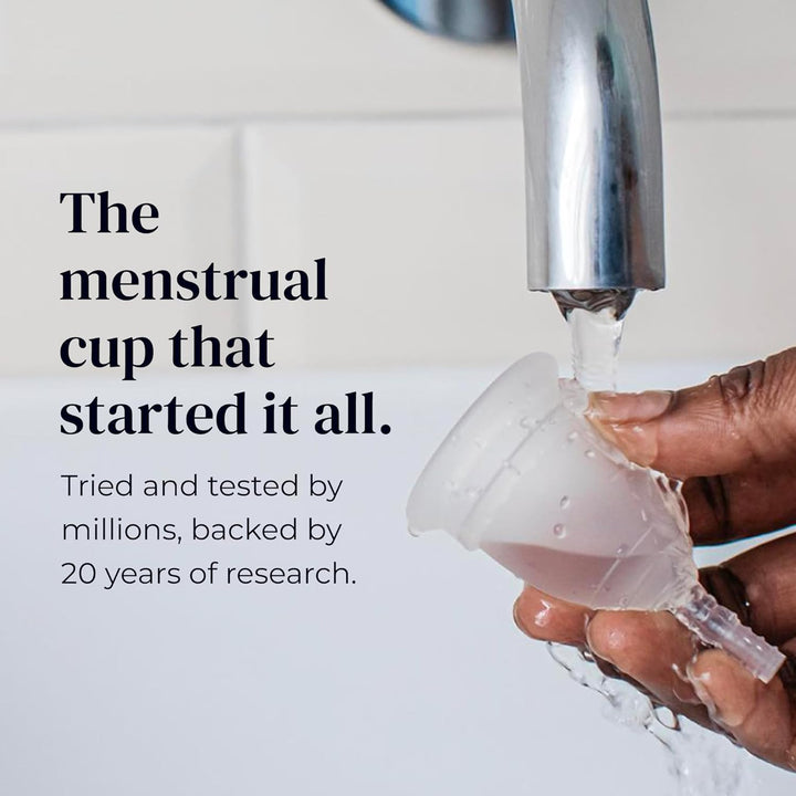 ® the Original Silicone Menstrual Cup, Reusable, Ultra Soft & Easy Insert, Great for Heavy Flows, Size A, Age 30+ or Post Vaginal Birth (Pack of 1)