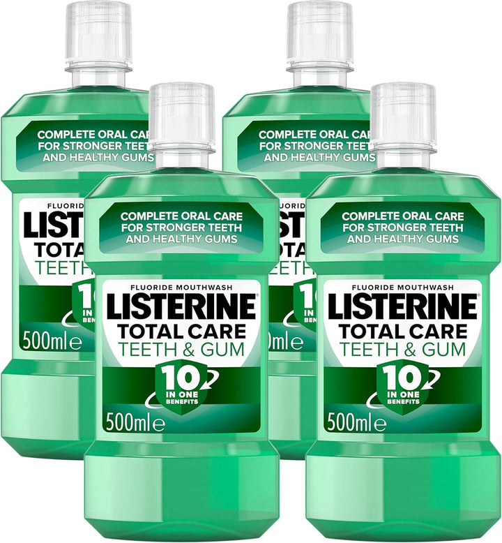 Total Care Teeth and Gum Mouthwash (1 X 500Ml), 10-In-1 Benefits for Total Oral Care, to Maintain a Clean and Healthy Mouth
