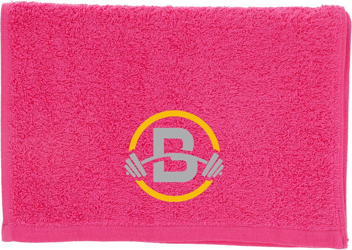 Gym Towel with Monogrammed Embroidery Initial Gift for Men & Women, Training Accessory Gift, Gym Towel Present for Weight Lifting Birthday, Retirement, Christmas - Black, J