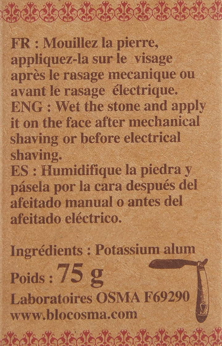 Bloc - Alum Block 75G (Soothes Shaving Irritation)