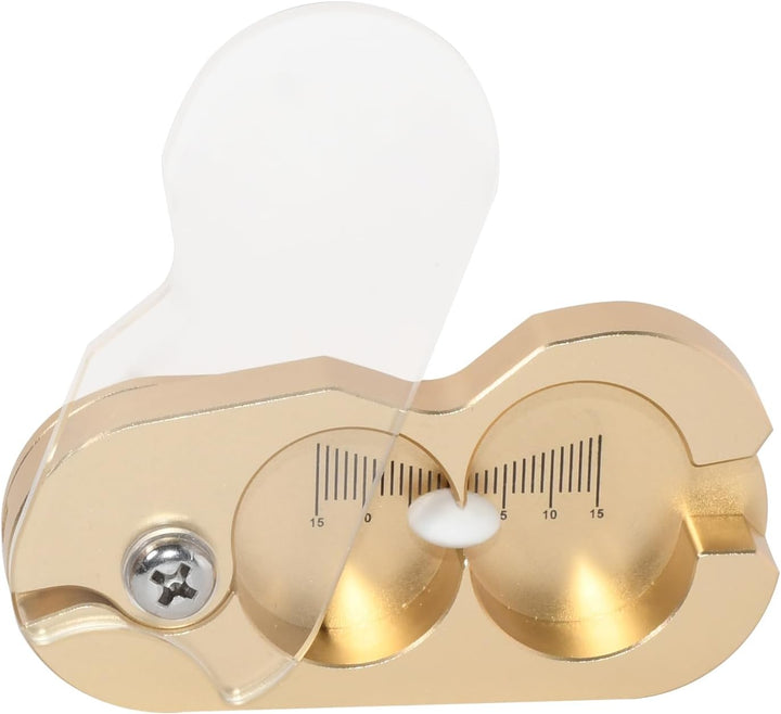 Pill Cutter for Small Pill, 1/2, 1/4, 1/8 Cutting, Metal Pill Cutter with Laser Scale& Transprent Lid, Silver