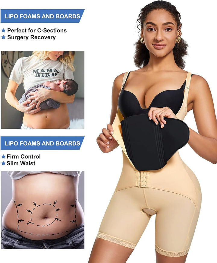 Abdominal Compression Board Flattening Belly AB Board Lumbar Post Surgery Lipo Back Foam Board Postpartum Recovery