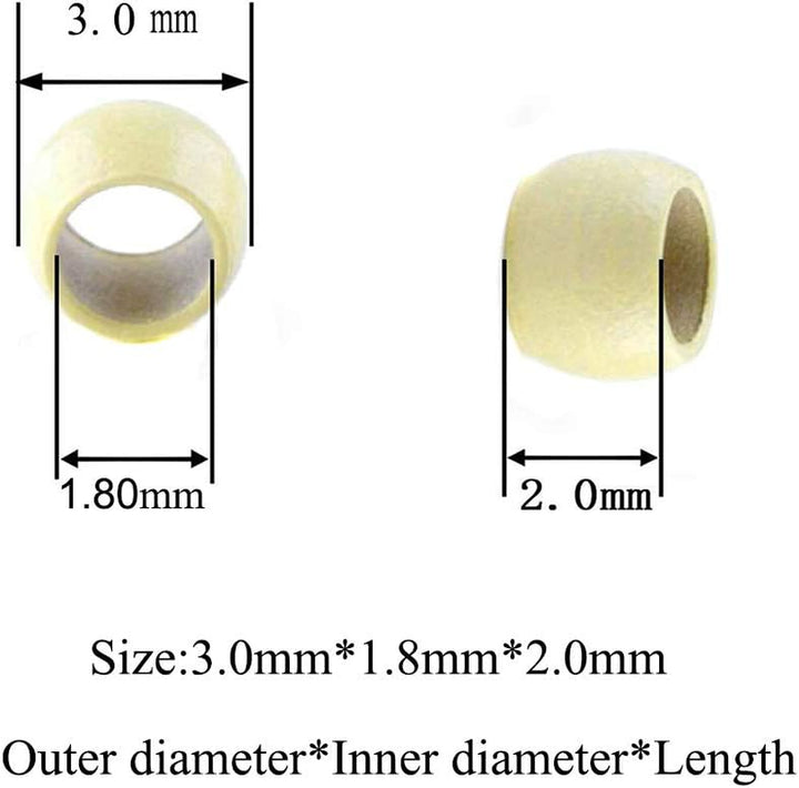 Nano Rings Nano Beads Micro Rings Micro Beads Rings Micro Nano Beads Nano Ring (200Pcs Nano Ring, #5 Brown)