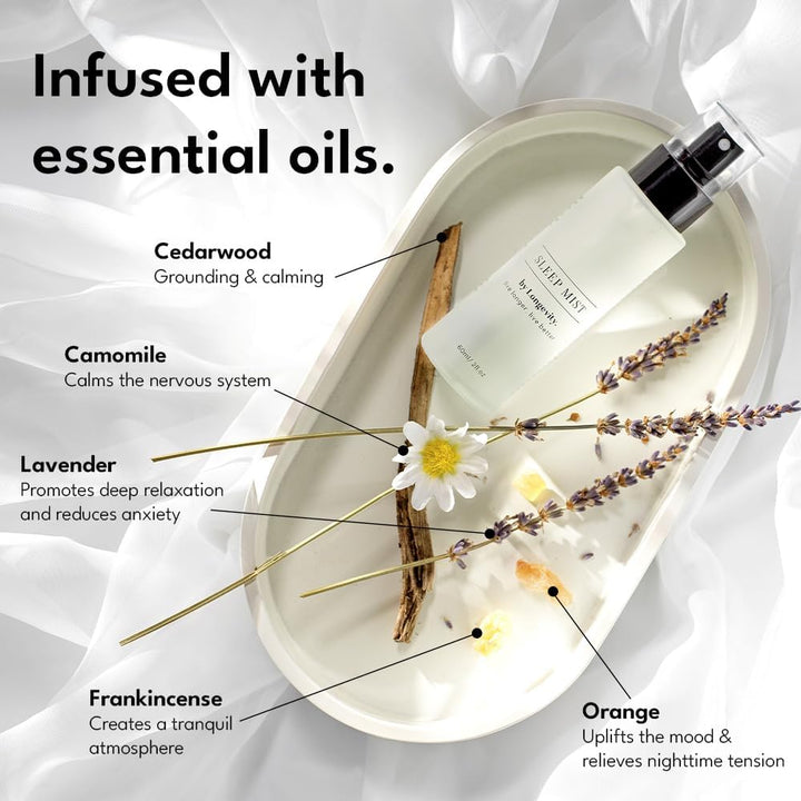 Deep Sleep Pillow Spray – 60Ml Lavender Chamomile Mist with 10 Calming Oils – Natural Vegan Cruelty-Free Aromatherapy for Restful Sleep |  Store