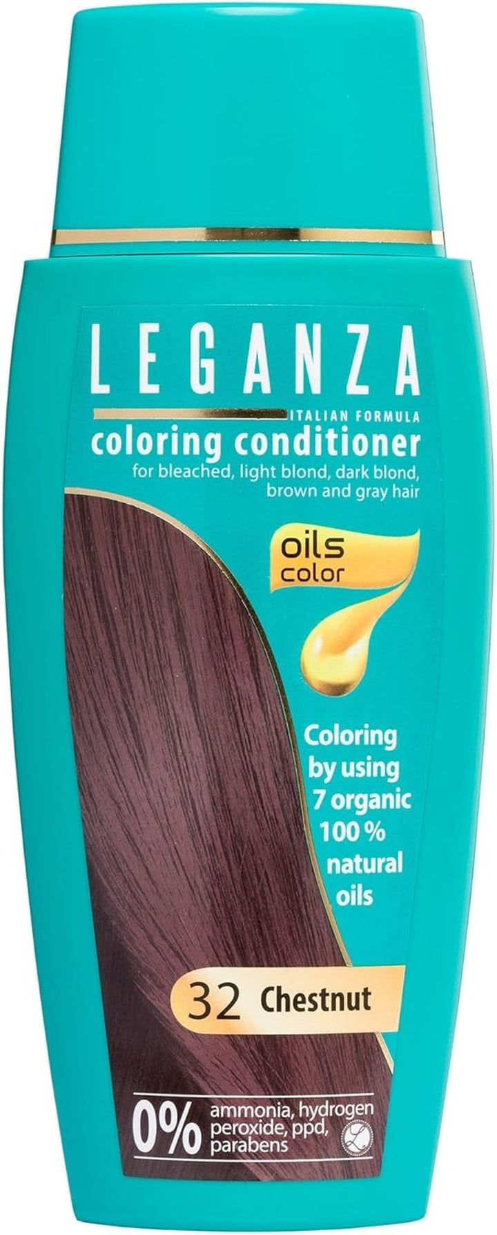 Hair Coloring Conditioner Natural Balm Color Copper Titian Nº 40 | Enriched with 7 Natural Oils | Ammonia, PPD and Paraben Free | 150 Ml