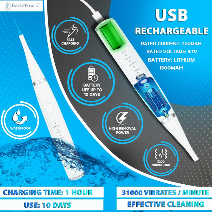 Plaque Remover for Teeth 5 Speeds| Tartar Remover for Teeth| Teeth Cleaning Tools| Tooth Cleaner Plaque Removal| Clean Mouth Every Day| Ideal for Teeth Cleaning Plaque Removal to Do at Home