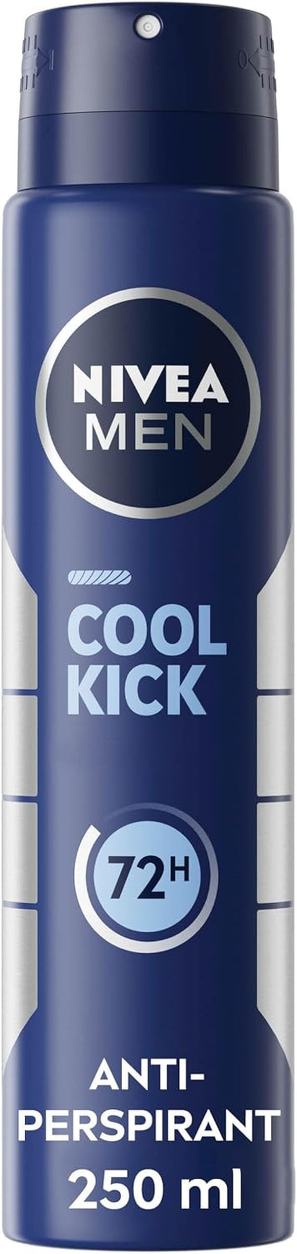 Cool Kick Spray Anti-Perspirant (250Ml), Deodorant Spray for 72H Protection, Men'S Sweat Block Aerosol with Cool-Care Formula