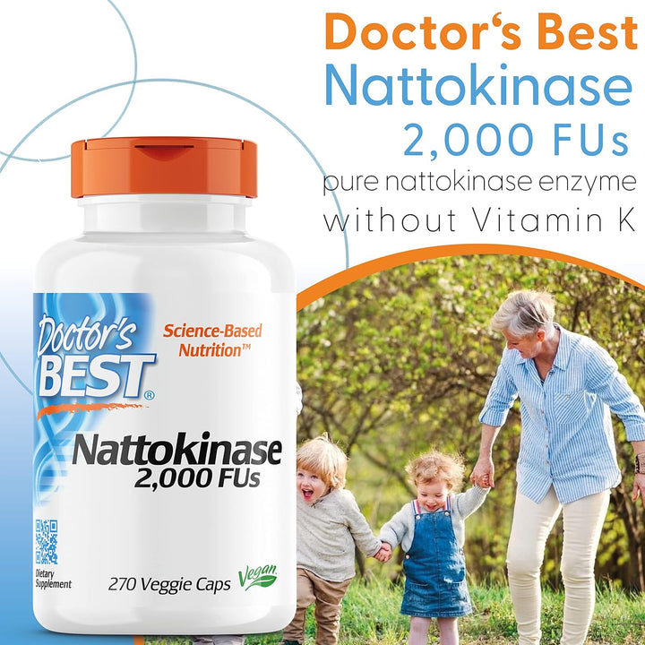 , Nattokinase, 2,000 FU, 270 Vegan Capsules, Lab Tested, Gluten Free, Vegetarian
