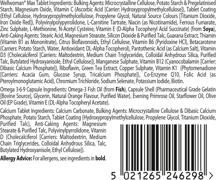 Max, Beauty Supplements, Maximum Support Formula for Women Wanting to Boost Energy, Immune System and Bone Health, 84-Multivitamin Tablets