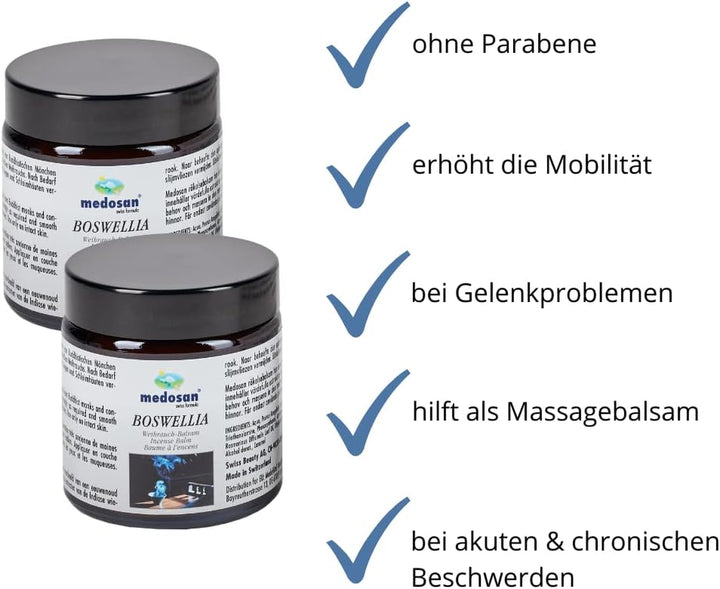 Twin Pack 100Ml - Boswelia Incense Balm, Natural Pain Relief for Arthritis, Swell, Joints, and Moring Stiffness | Natural Anti-Inflammatory Cream | Clinically Proven