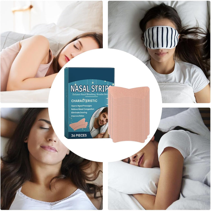 Nose Strips for Sleeping, Nose Breathing Strip | 36 X Nose Strips for Breathing Sleeping - Ventilation Nasal Strips, Nose Strip for Better Sleep, Respiratory Strips Relieve the Nose With