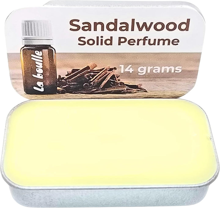 Cooling Solid Natural Perfume Balm. for Sensitive Skin. Handmade in UK.