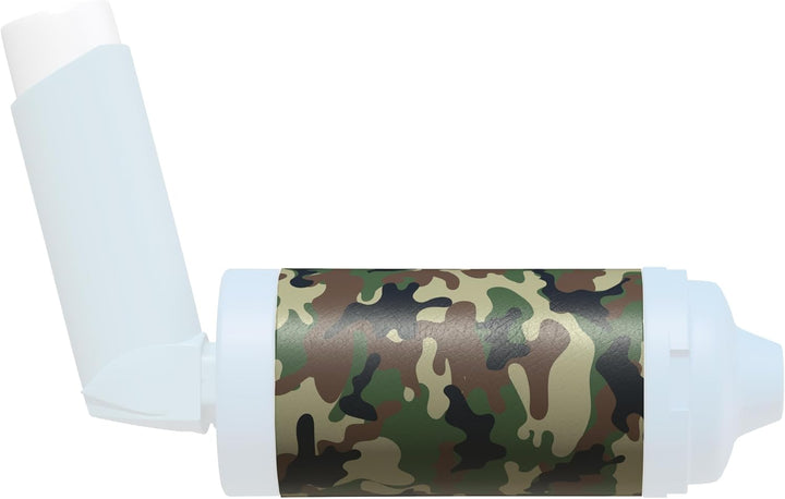 Spacer Cover in over 30 Designs – Vegan Leather Spacer Case for Kids and Adults – Handmade in England (Aint Easy Being Wheezy, Aerochamber plus Flow-Vu)