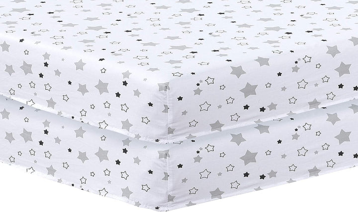 2 X Cot Bed Fitted Sheets, 60 X 120 Cm Easy Care Fine Quality Breathable Polycotton Cot Sheet (Sleeping Teddy-60 X 120Cm)