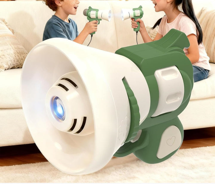 Costume Projector & Voice Changer Speaker,Transformation Projector Speaker,Voice Props Can Record Audio,Handheld Projectors Bag Charm with Funny Sound Effects for Kids & Adults (Yellow)