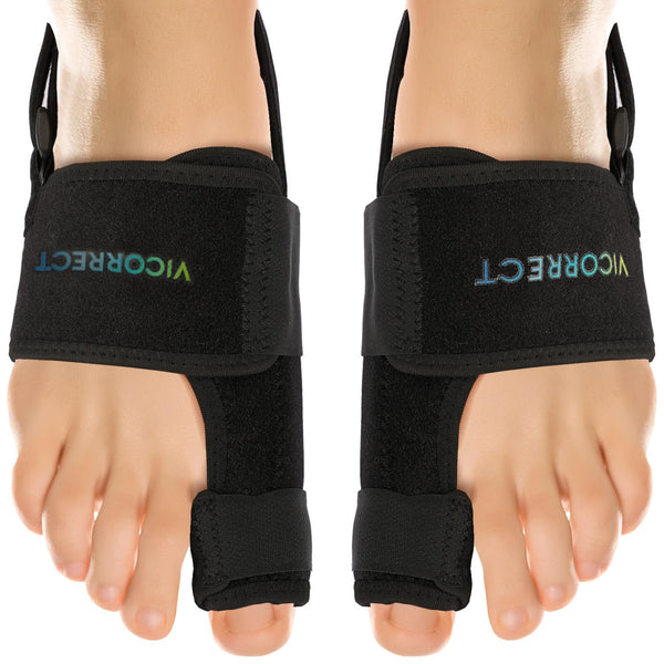 Day-Night Support Bunion Corrector – Orthopedic Bunion Splint – Big Toe Straightener – Non-Surgical Hallux Valgus Correction for Women and Men (6-Piece Kit)