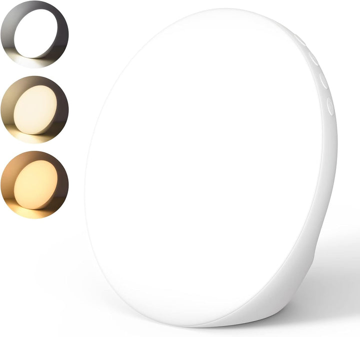 SAD Lamp,  10,000 Lux Light Therapy Lamp with 3 Color Modes, 4 Timer Settings, 5 Brightness Levels & Stepless Dimming, Full Uv-Free Natural Sunlight Lamp, Portable Daylight Lamp for Home/Office