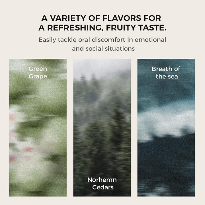 Smart Electric Oral Spray, Probiotic Mouth Spray Fresh Breath, Alcohol Free Breath Spray for Bad Breath, Rechargeable, Travel Size, Various Flavors with 3 Flavors