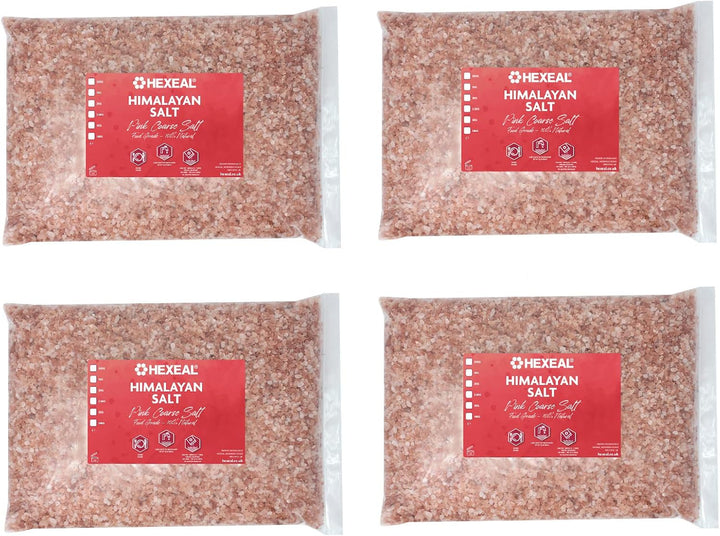 Himalayan Pink Salt 2Kg – 2Kg Bag of Coarse, Food Grade Salt – Suitable for Seasoning & Cooking – 100% Natural Salts for Soothing Baths, Beauty & Cosmetics