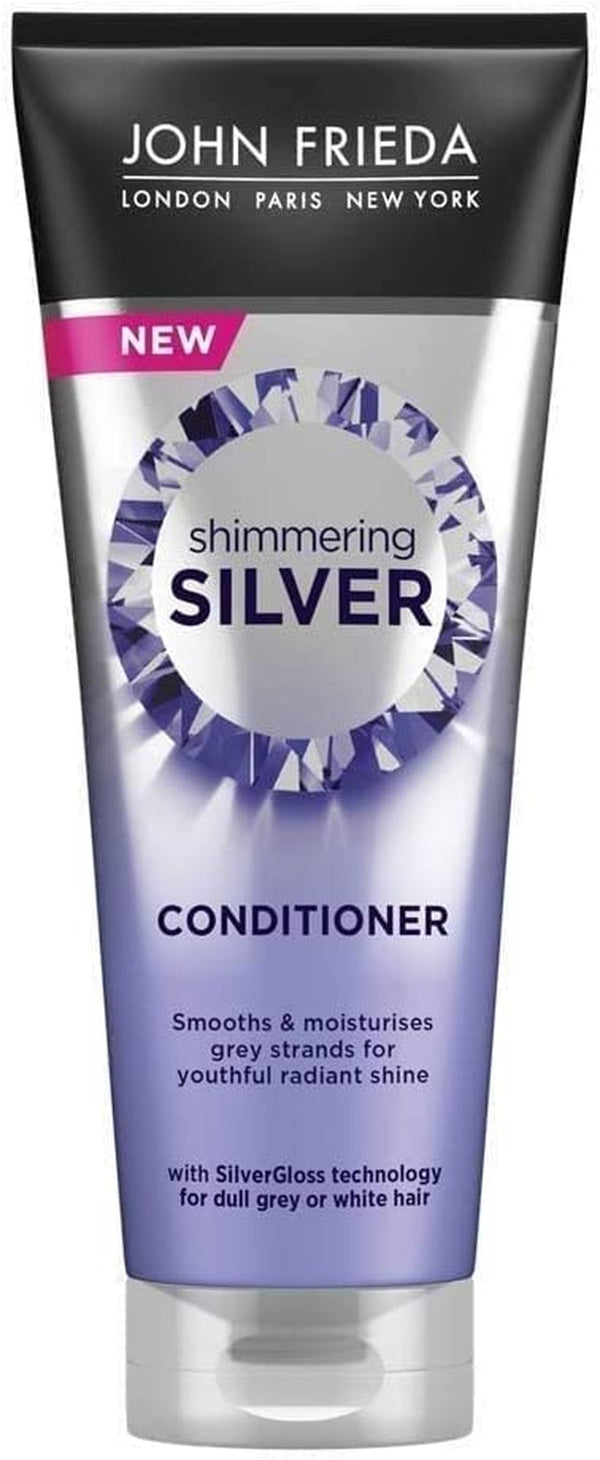 Shimmering Silver Conditioner 250 Ml, Toning Conditioner for Dull Grey or White Hair, Conditioner for Silver Hair with Silvergloss Technology