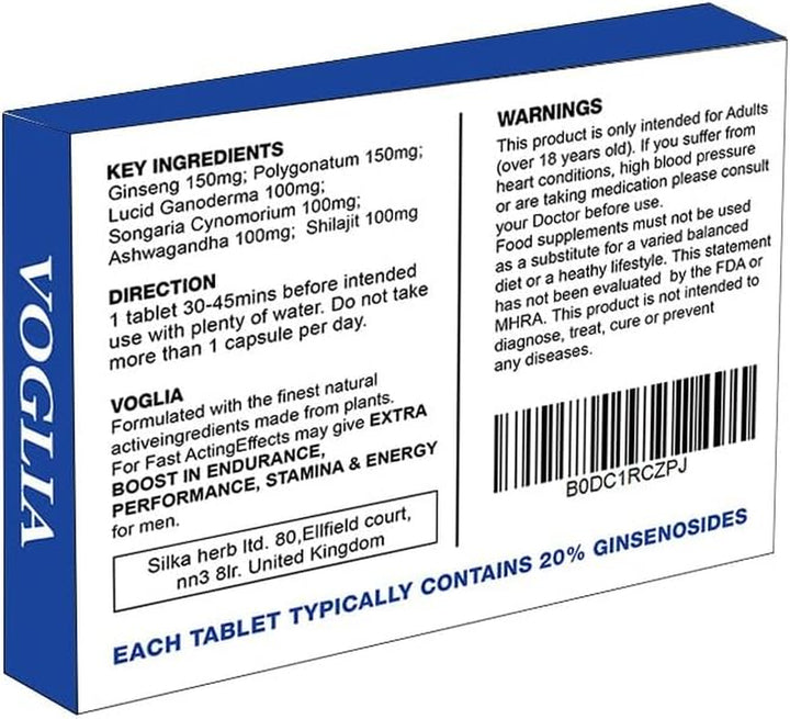 Blue-New Stronger for Longer Formula for Men - Ultra Strong Performance Enhancing Pills, Stamina Endurance Booster Blue Supplement Pills for Men - 10 Ginseng Capsules 700MG