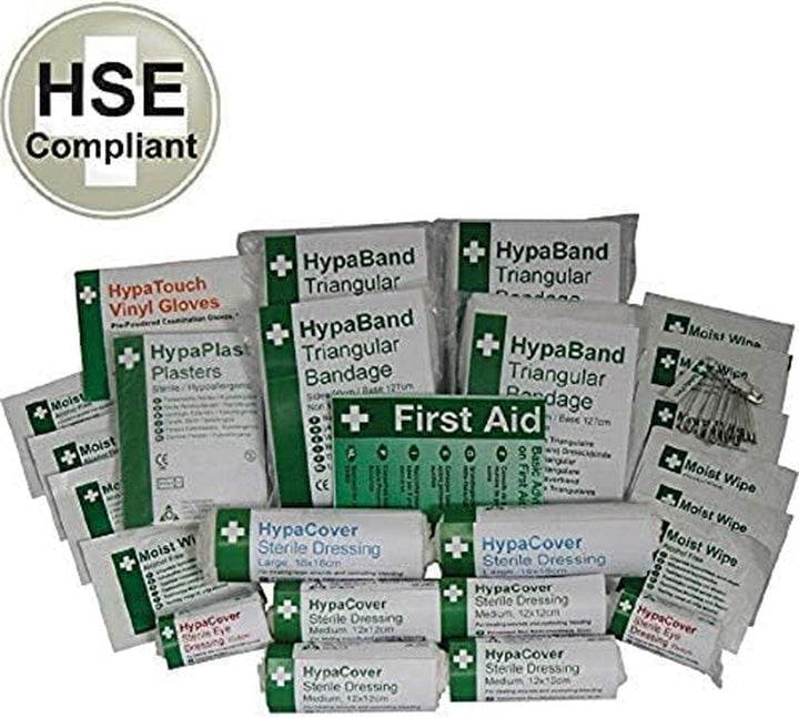 10 Person Workplace First Aid Kit, HSE Compliant & Fully Stocked, Compact Wall-Mountable Case, Ideal for Offices, Shops, Vehicles & Small Businesses, Meets UK Health & Safety Standards (1)