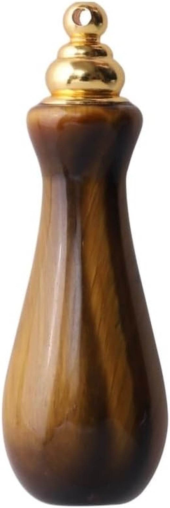 Crystal Semi-Precious Stone Perfume Bottle - Essential Oil Aromatherapy Pendant Accessory