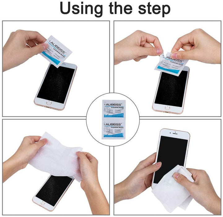 150 Pack Pre-Moistened Lens Wipes  Screen Wipes Glasses Cleaner for Camera, Tablets, Smartphone, Screens and Other Delicate Surfaces